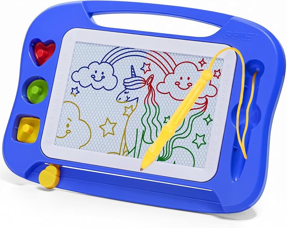 SGILE Magnettafel Kinder, Maltafel Zaubertafel Spielzeug, Standard 25x18 cm