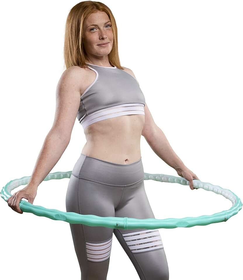 HOOPOMANIA Hula Hoop Reifen Erwachsene [0,72 – 3,1 kg] Hulahoop zum Abnehmen - Massagehoop