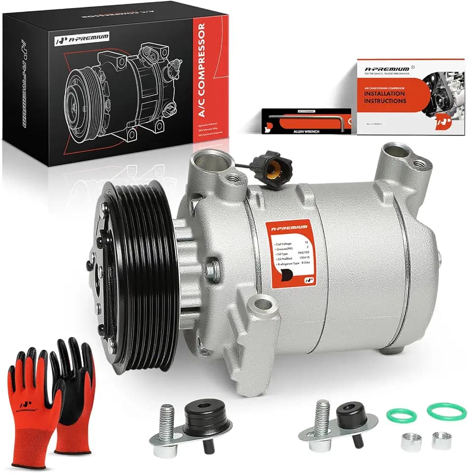A-Premium Air Conditioner AC Compressor with Clutch