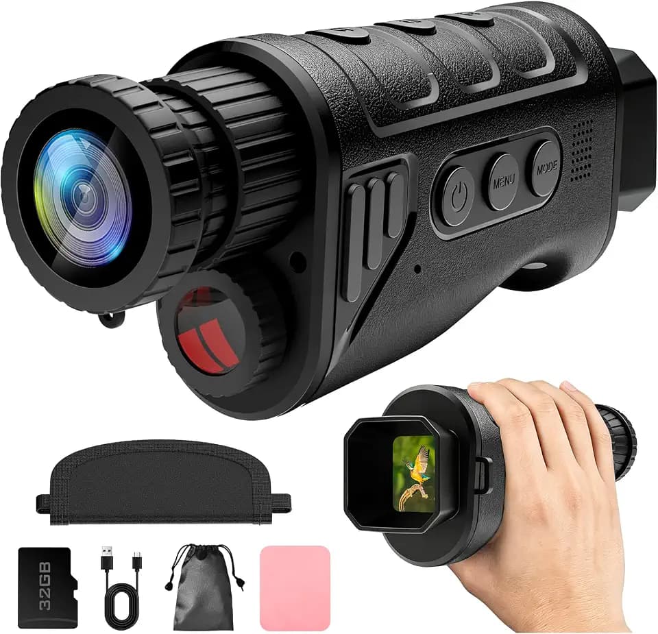 Infrared Night Vision Monocular, Nightvision Goggles Scope for Outdoormen