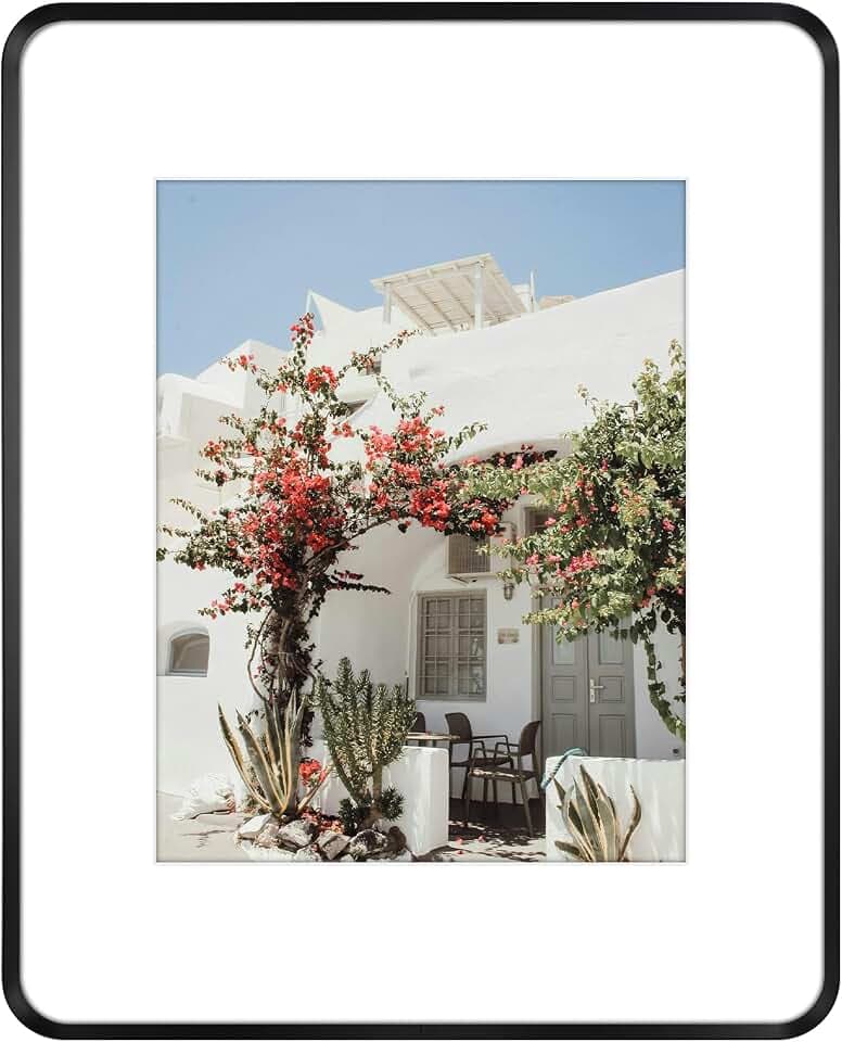 Golden State Art 16x20 Black Aluminum Picture Frame Mat for 11x14