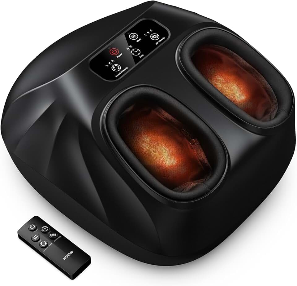 RENPHO Großformat Fußmassagegerät mit Wärme, Fussmassagegerät Elektrisch