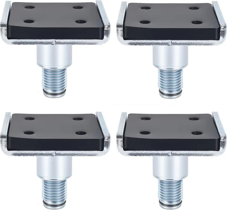 4 Pack Car Lift Truck Adapter, Auto Lift Adapter, Galvanized Steel Rubber Pads Fit, Compatible with KATOOL Two Post Lift Vehicle Adapter and ME, Challenger Auto Car Vehicle Lifts