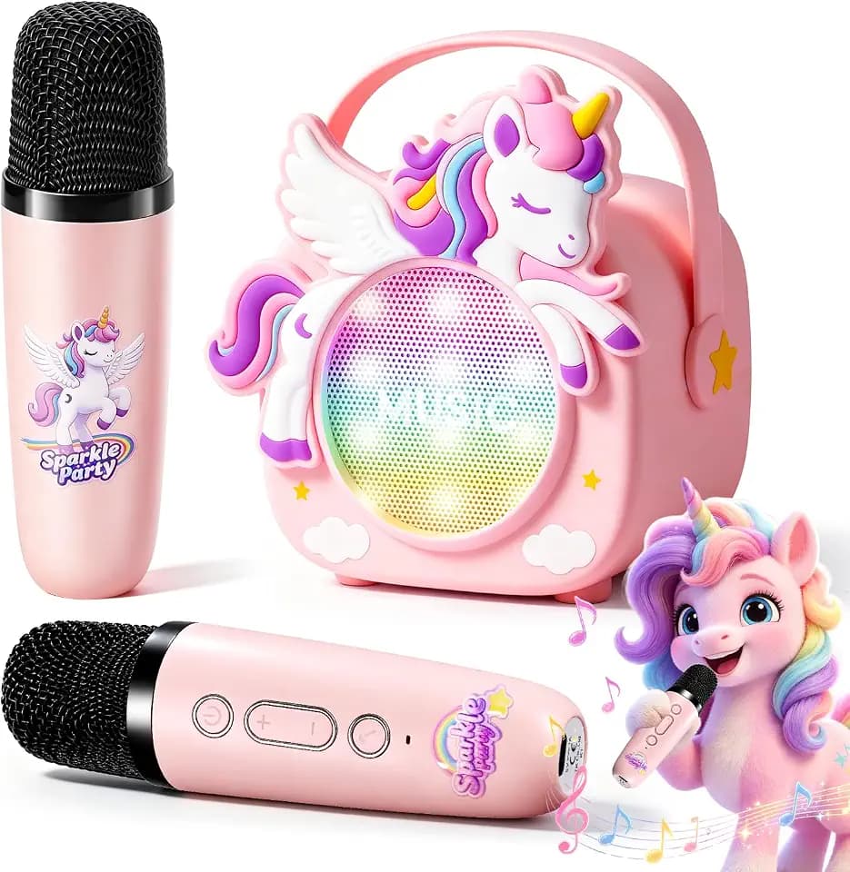 Unicorn Karaoke Machine for Kid,Girl Birthday Gift,Designed Gift Box
