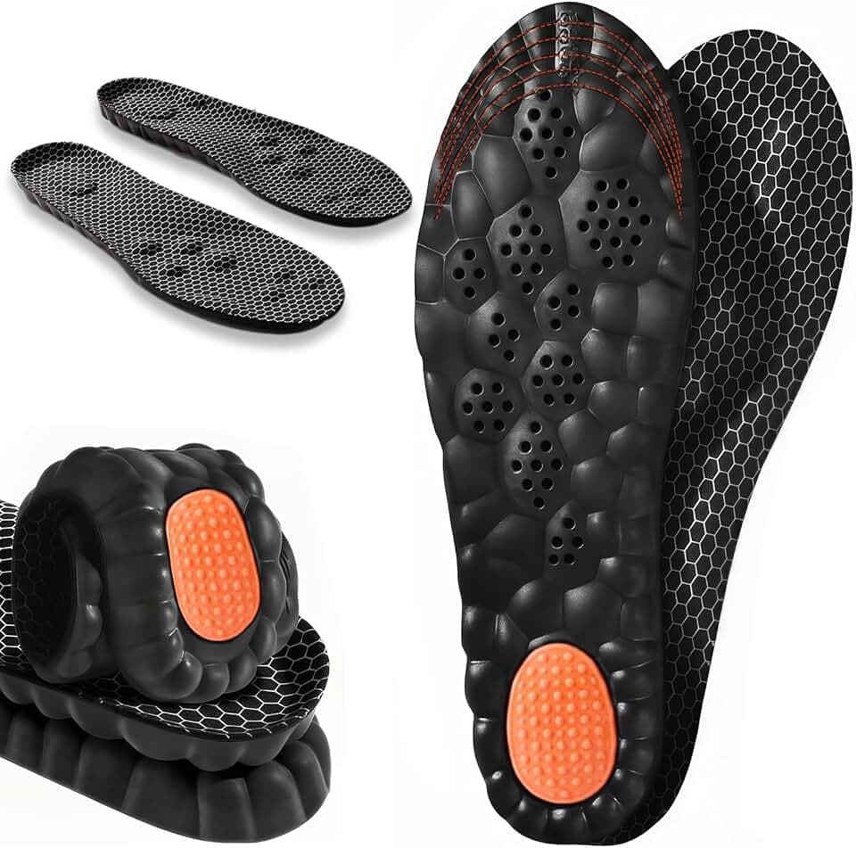 4D Cloud Steppers Insoles for Men and Women, Work Boot Cushioning Inserts