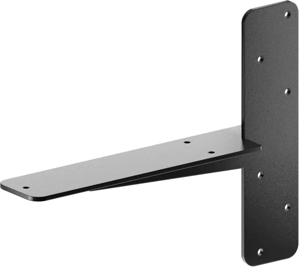 Starby Heavy-Duty Floating Granite Bracket. 1 Pack, 13" Premium T-Bracket for Cantilever Shelving. Strong, Invisible Support for Free Hanging Countertop. Made in USA. Sleek Seamless DIY Support Design