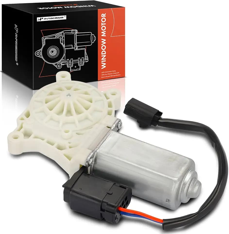 A-Premium Power Window Lift Motor Front Passenger Side, with 2-Pin Plug