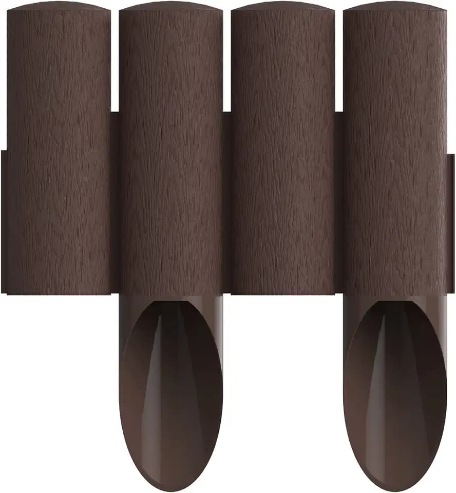 Cellfast Standard Gartenpalisade Rasenkante Palisade Beetumrandung (2,3m, Braun)