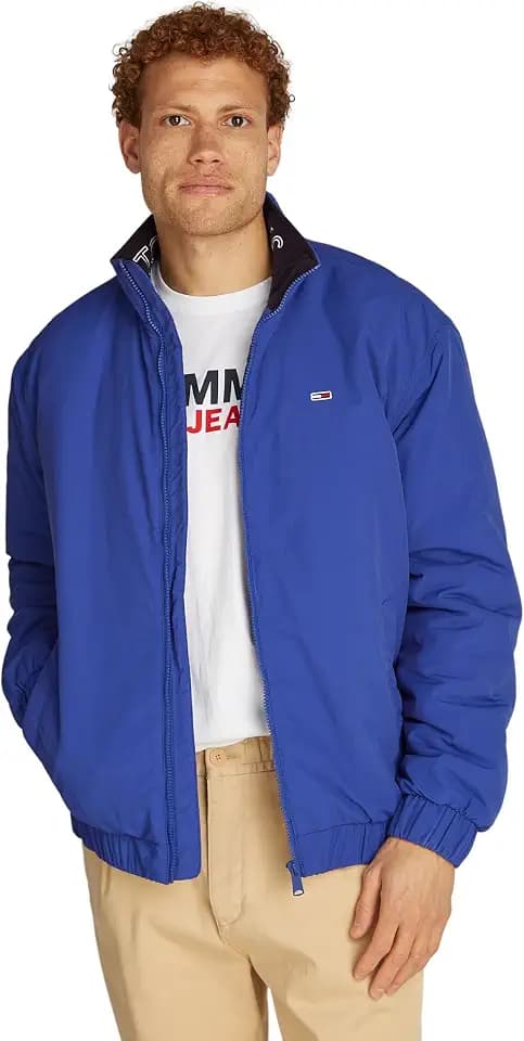 Tommy Jeans Herren Windbreaker Jacke Essential Stehkragen