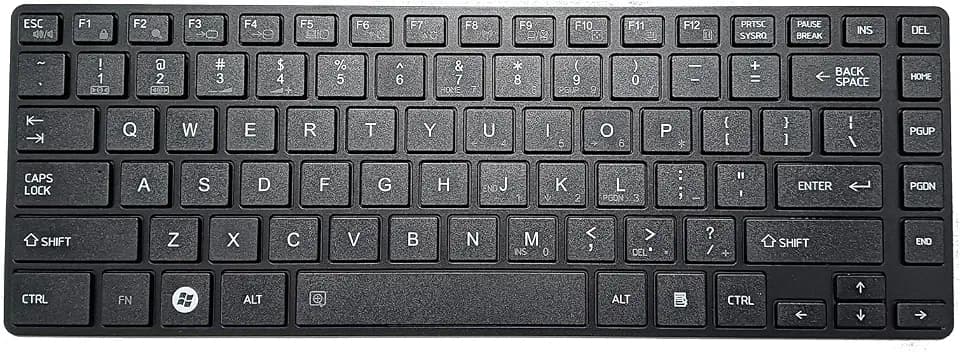 Replacement Keyboard Compatible with Toshiba Tecra Z40-A. Portege R30-A. Dynabook R734 (with Frame, Non Backlit, Non Pointer)