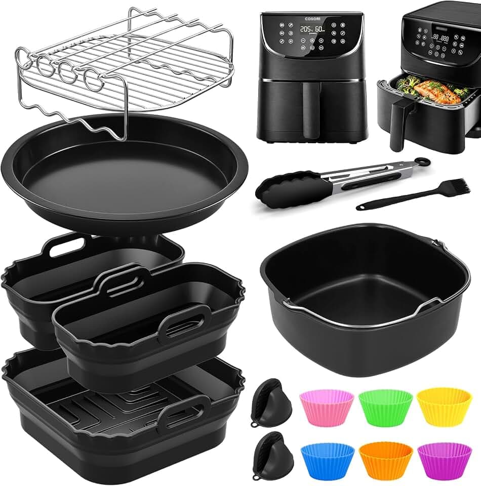 Heißluftfritteuse Zubehör für COSORI Airfryer XXL 5,5L, Turboblaze 6L