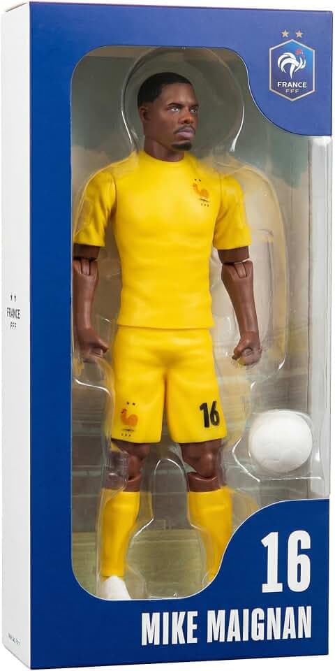 Megableu Fußballfigur Maignan FFF – realistischer Torwart mit Gelenken, 20