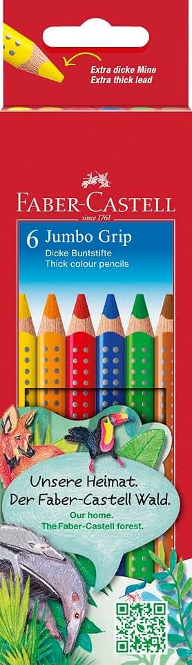 Faber-Castell - Buntstifte Set Jumbo Grip 6-teilig im Kartonetui