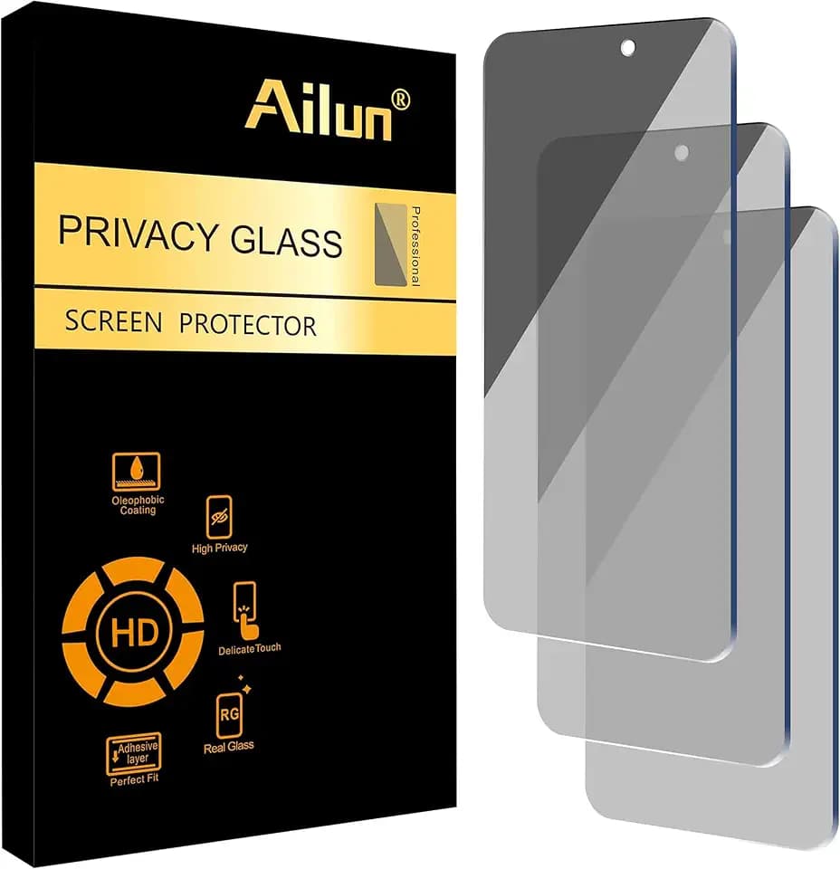 Ailun Privacy Screen Protector for iPhone 16 / iPhone 15 / iPhone 15 Pro