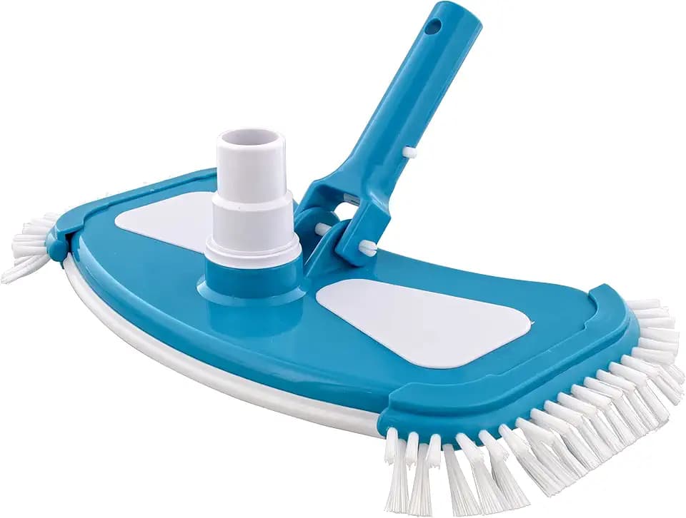 U.S. Pool Supply 12" Deluxe Weighted Butterfly Pool Vacuum Head, Side Brush