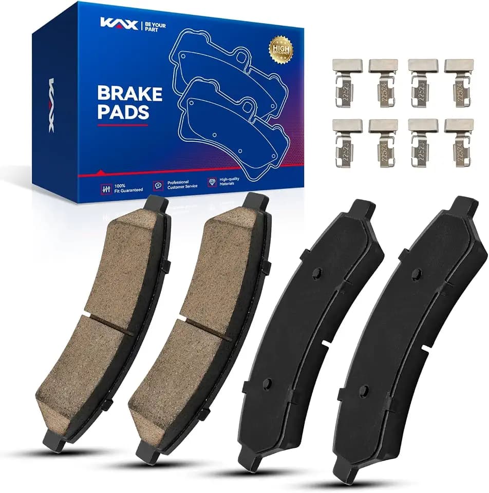 KAX Ceramic Front Brake Pads Fit For Chevrolet Blazer 1997-2005, Chevrolet S10 1998-2004, GMC Jimmy 1998-2001, GMC Sonoma 1998-2004, Oldsmobile Bravada 1997-2001 4 Pcs replace # D726