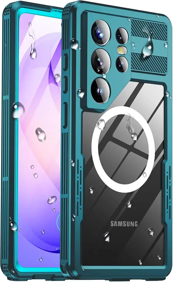 IP68 Waterproof Case for Samsung Galaxy S26 ULTRA, Magnetic, Teal