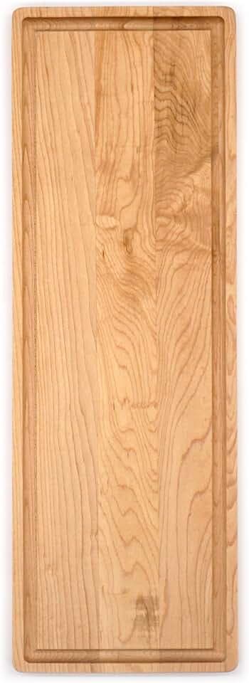 J.K. Adams Maple Wood Bread Board 18" x 6" x .75"