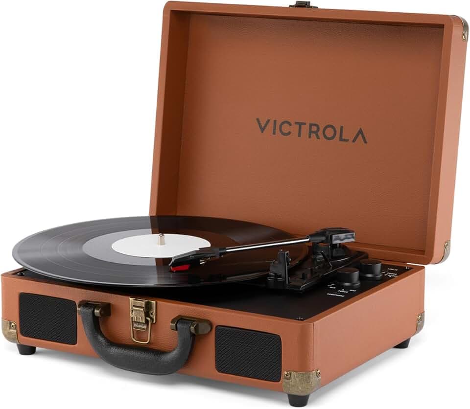 Victrola Journey II - Bluetooth Suitcase Record Player - Brown
