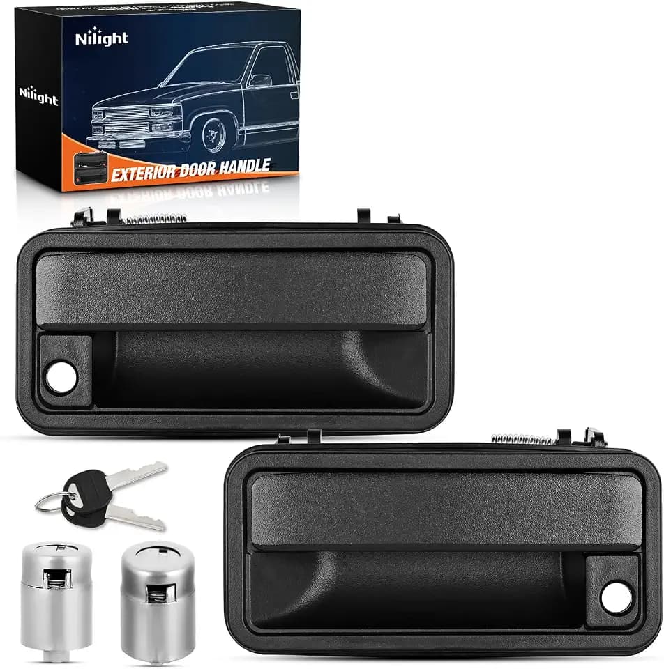Nilight Exterior Door Handle for Chevy GMC Yukon C1500 K1500 1988-1994 2PCS