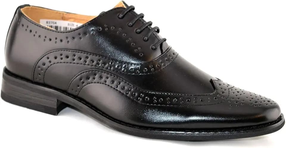 Jungen-Schnürhalbschuhe, Leder, gefüttert, für festliche Anlässe, elegant, Schwarz