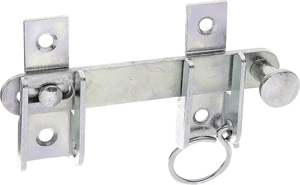 Alberts 845445 Schlagladen-Überwurf | mit Feststell-Vorrichtung | galvanisch verzinkt, Dickschichtschutz | Größe 120 x 65 mm | 20er Set
