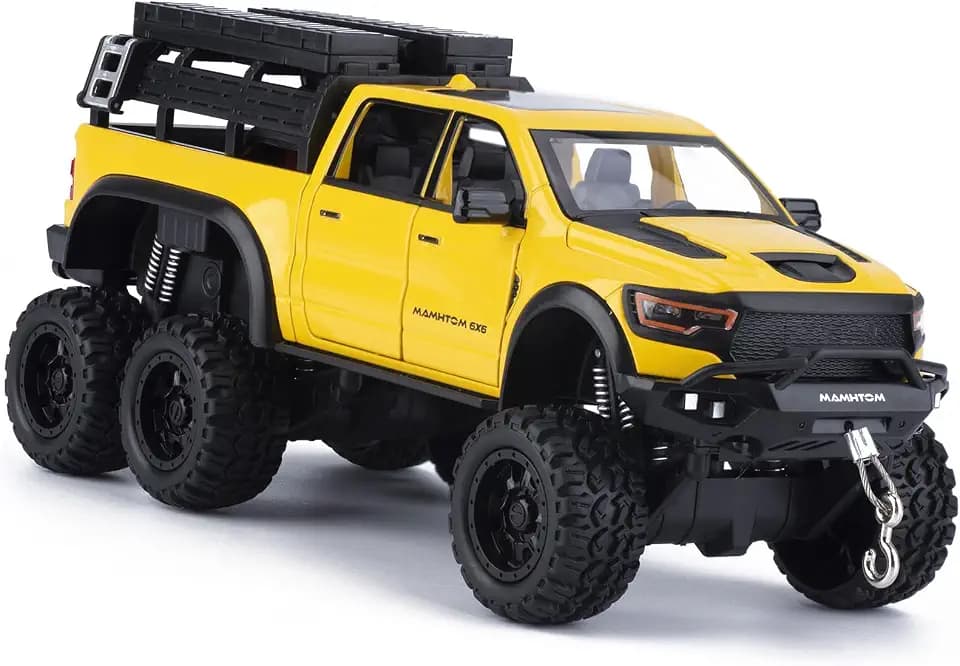 Pickup Truck Toy 1/24 Diecast Trucks Mammoth Model Car Kits Collection
