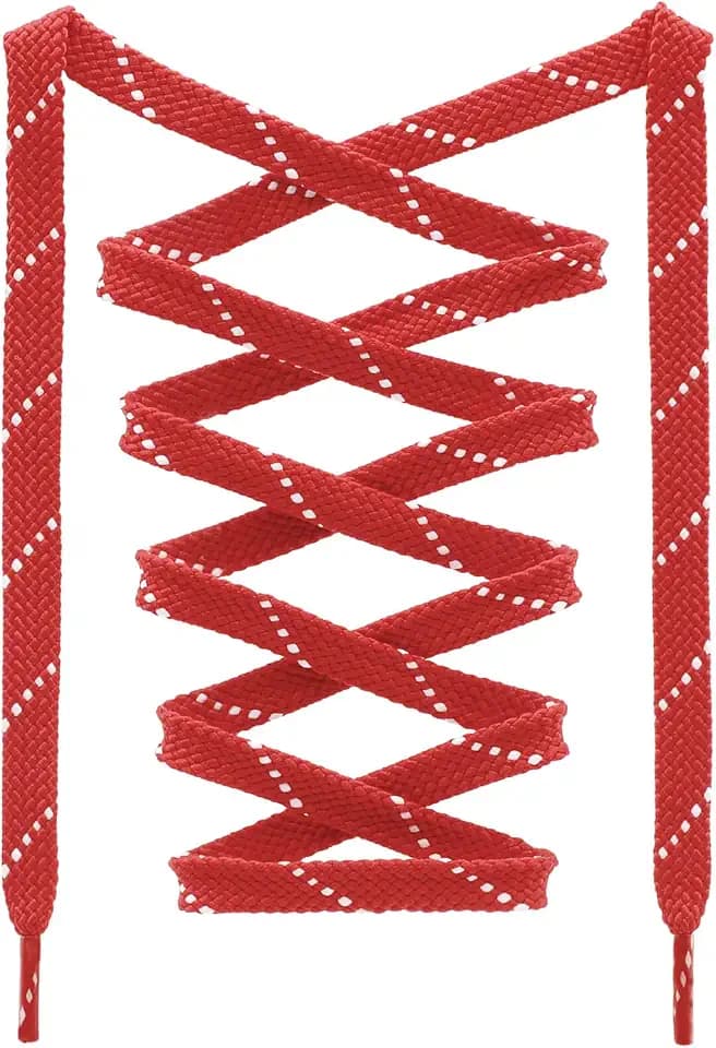 Thick Sneakers Shoe Laces: Twill Point Athletic Shoelaces