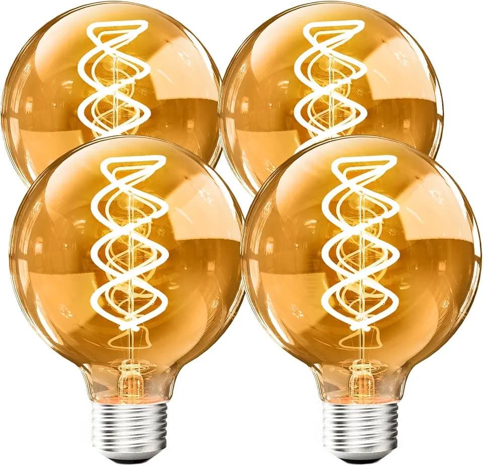 4PCS G80 Vintage Edison Light Bulbs Dimmable for Home/Yard/Cafe/Restaurant