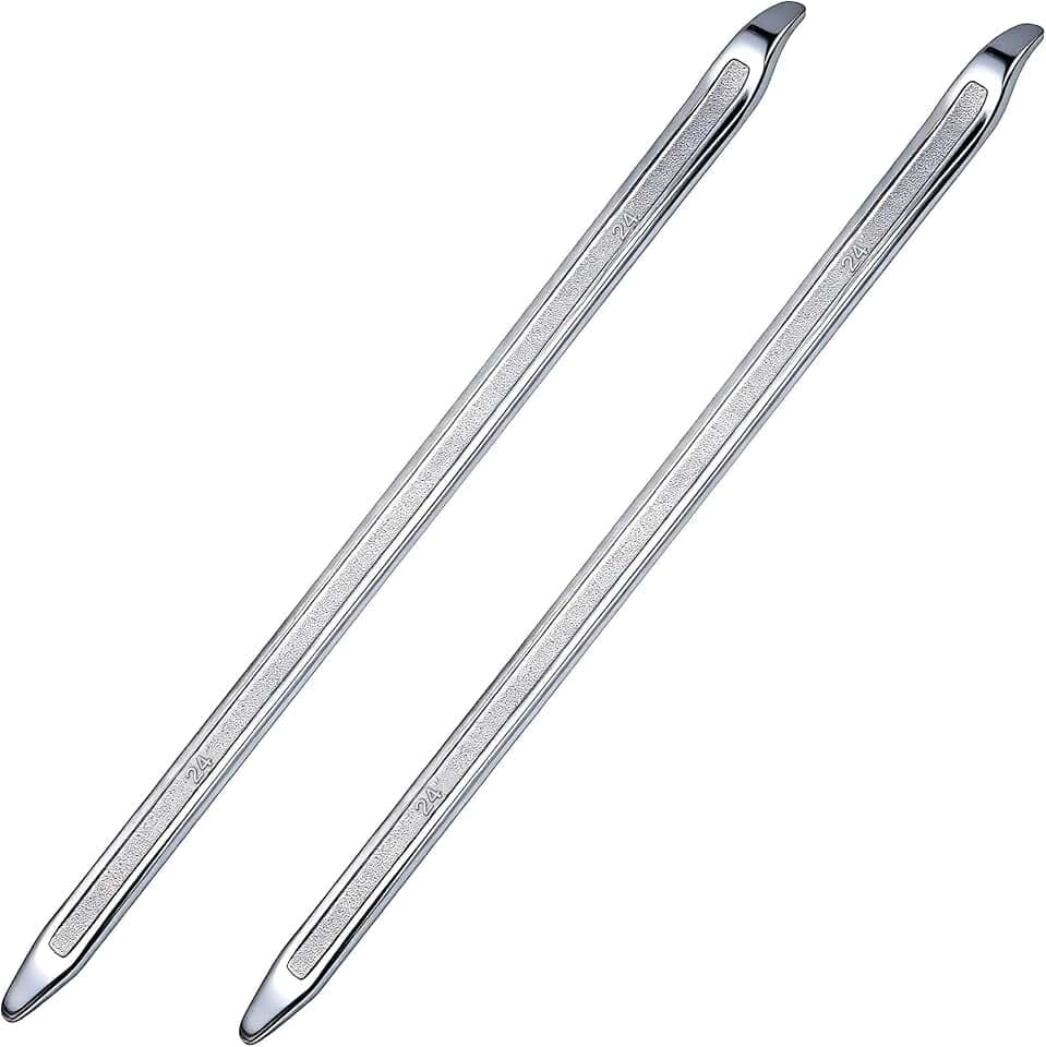 2 Pack 24 Inch Tire Spoons Iron,Tire Changing Tool Tire Levers Bar,for Cars,Motorcycles,Dirtbike,Lawn Mower Tire Removal Tool