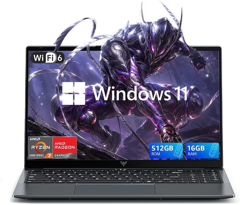 Light Gaming Laptop, ΑΜD Ryzen 7 5700U(Up to 4.3GHz), 16GB RAM 512GB SSD