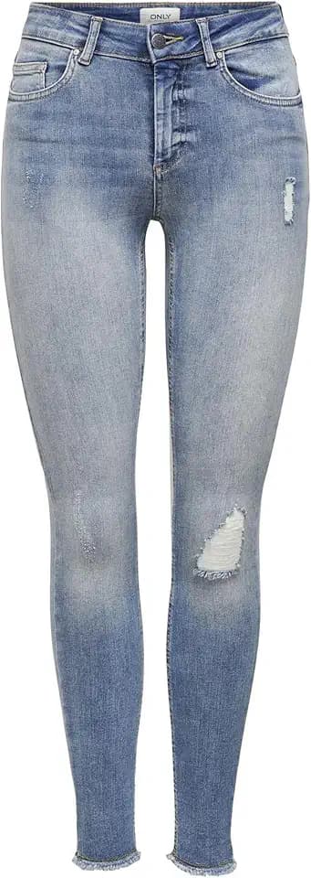 ONLY Female Skinny Jeans ONLSHAPE Mittlere Taille Skinny Fit Jeans