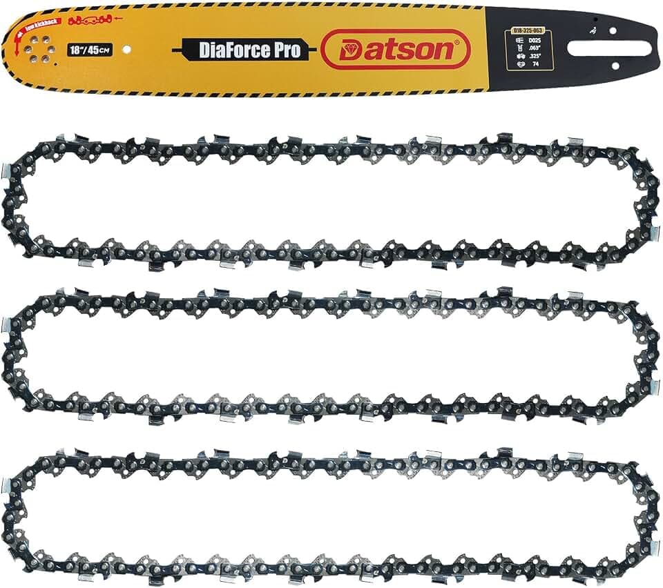 18" Replacement Chainsaw Bar and Chain Combo 325" Pitch 0.063" Gauge 74 Drive Links For Stihl MS271 Farm Boss, MS291, MS311, Replacement for 26RS 74, 36390050074, V74