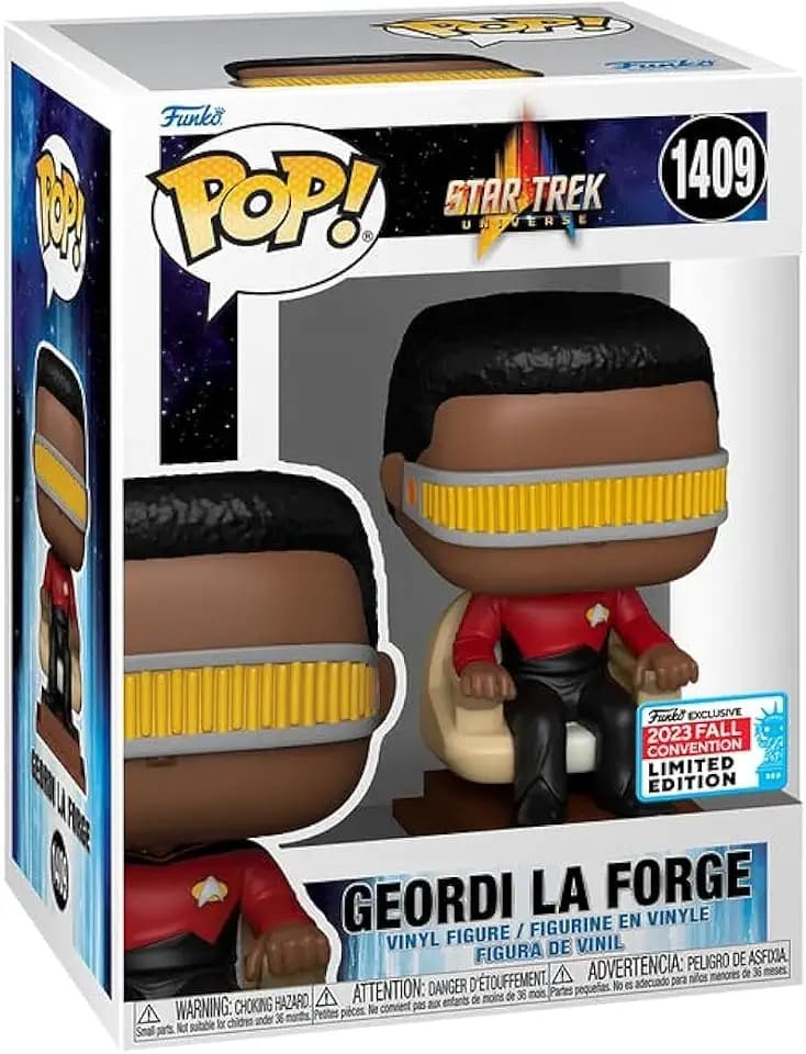Funko Pop! TV: Star Trek The Next Generation – Geordi La Forge (NYCC'23) Sammelfigur aus Vinyl – Geschenkidee – Offizielles Merchandise – Spielzeug für Kinder & Erwachsene – Modellfigur für Sammler