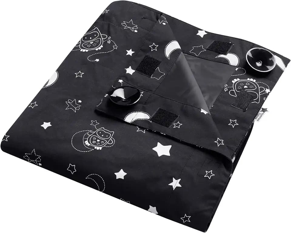 Tommee Tippee Sleeptime Tragbares Verdunkelungsrollo mit Saugnäpfen, verstellbar und leicht, Regular 1,30 m x 99 cm