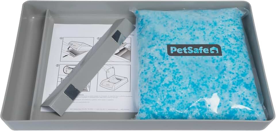 PetSafe ScoopFree Reusable Tray with Crystal Litter, Fresh Scent, 4.3Lb Bag