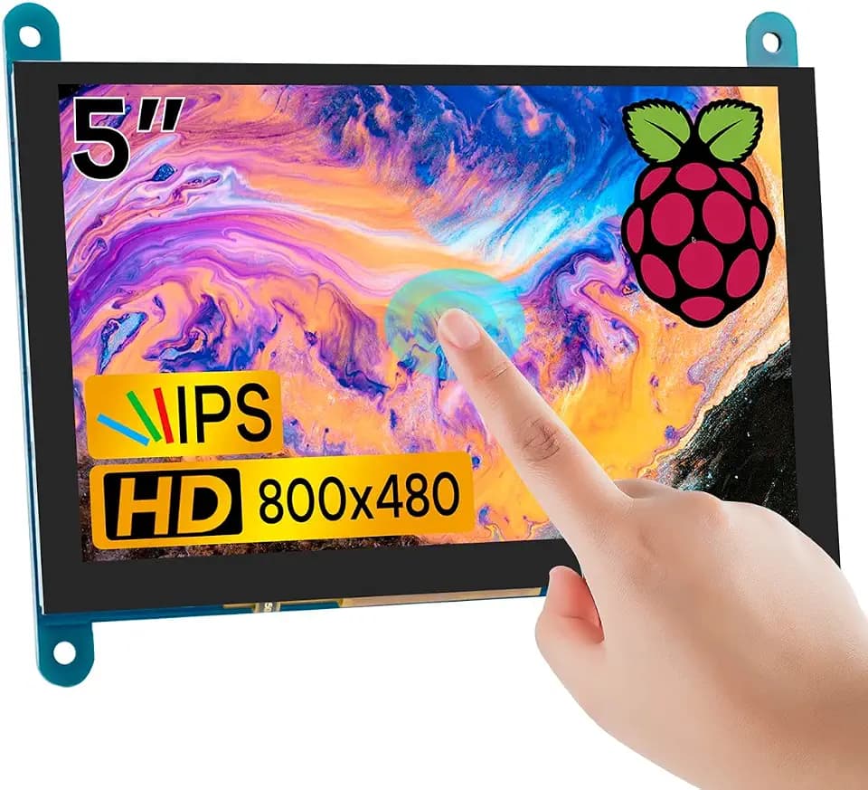 Hosyond 5 Inch IPS LCD Touch Screen Display Panel 800×480 HDMI Monitor