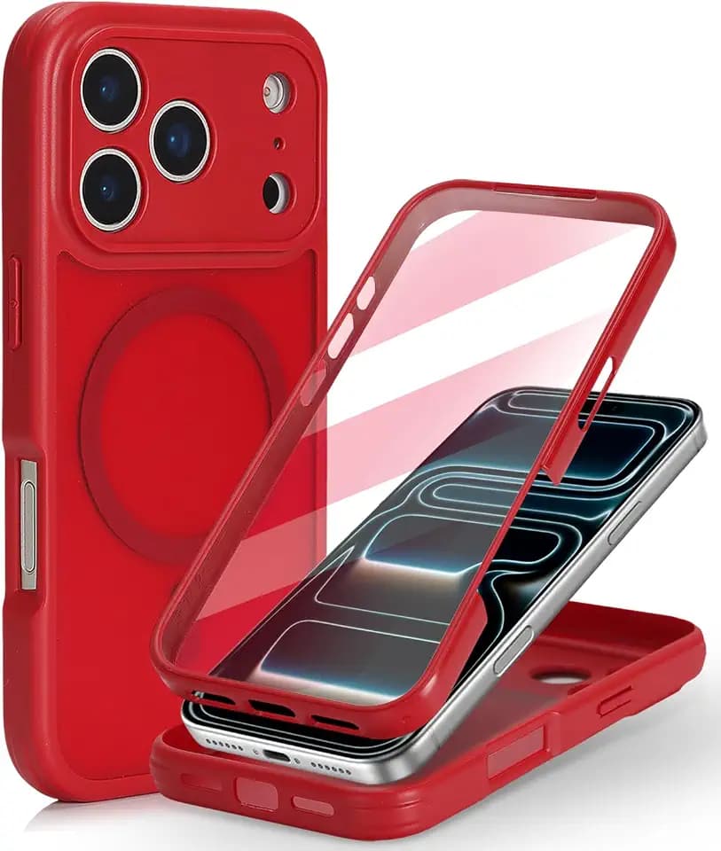 for iPhone 17 Pro Max/18 Pro Max Case,Red