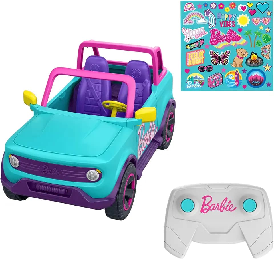Hot Wheels Barbie RC SUV, ferngesteuertes pinkes Fahrzeug