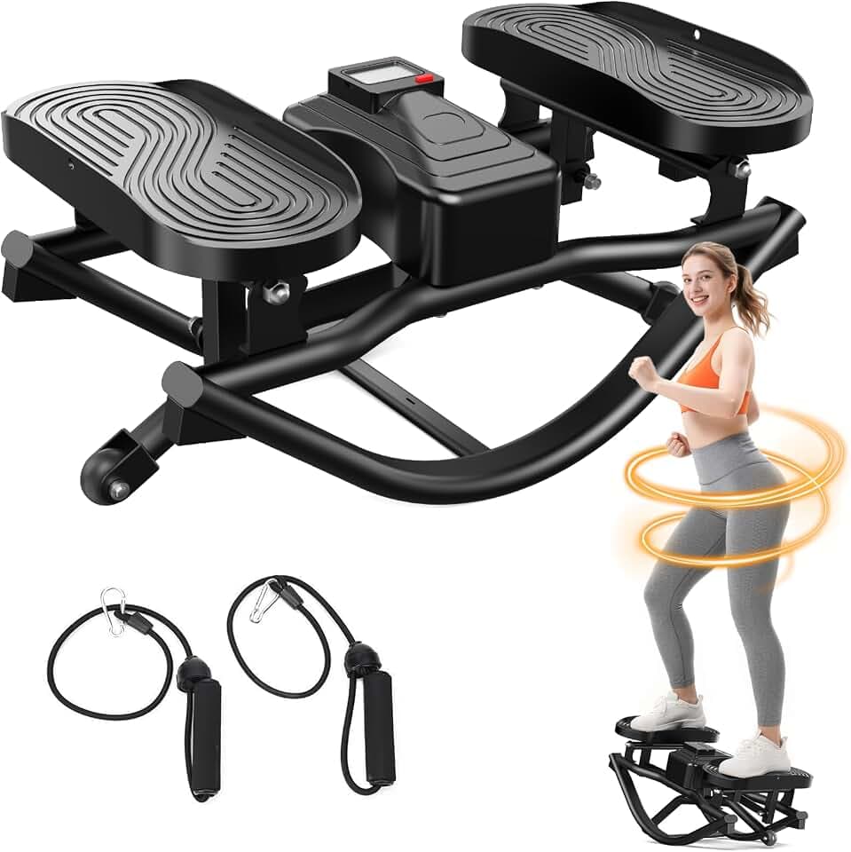 ERGOLIFE Rock Stepper Side to Side, Rocking Stair Stepper for Home Exercise