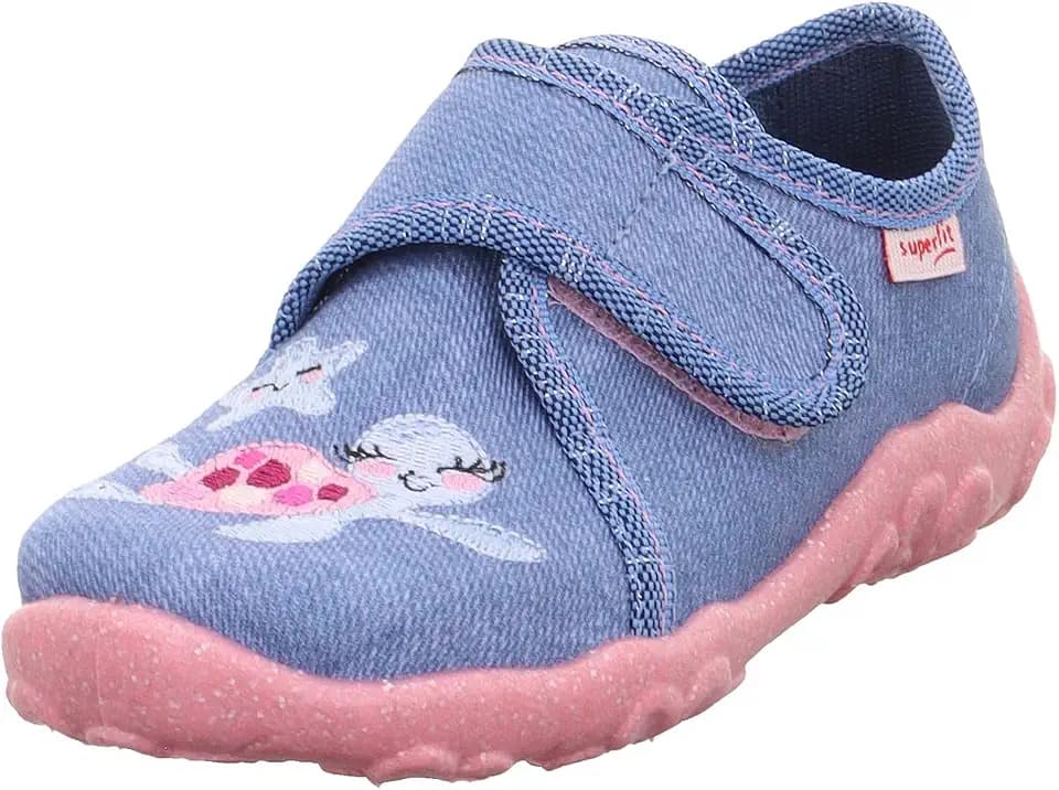 Superfit Kinder | Kinder-Hausschuhe | Bonny | 1-000258-5010 | Weite M IV | Klettverschluss