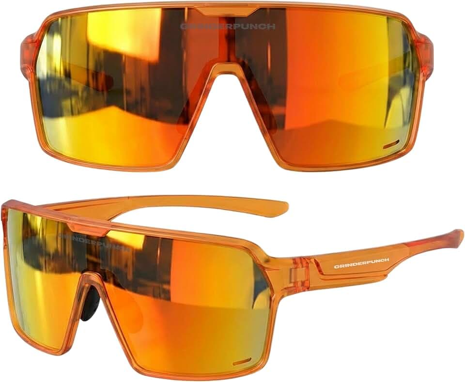 grinderPUNCH Polarisierte Sport Sonnenbrille Für Herren und Damen UV Schutz Für Baseball Pickleball Laufen Wandern Und Radfahren