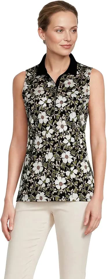 Lands' End Women's American-Grown Supima Cotton Sleeveless Polo