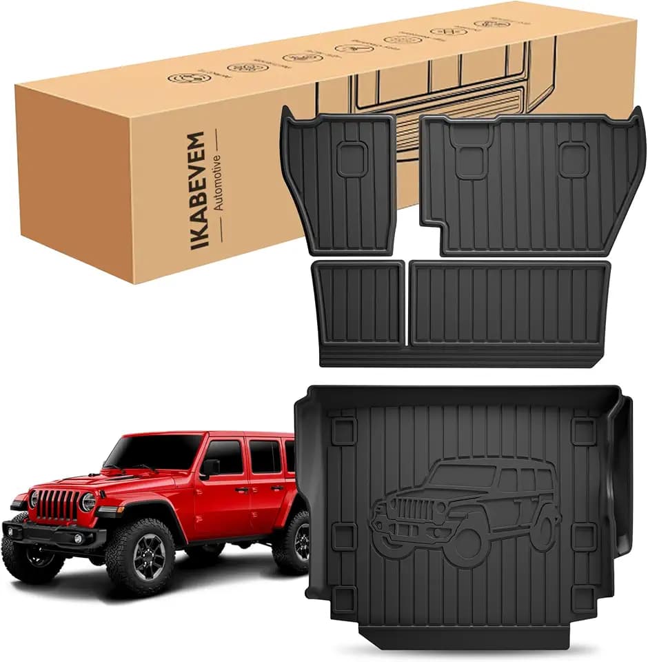 Cargo Mat for Jeep Wrangler JL 4 Doors 4X4 2018-2026 Accessories