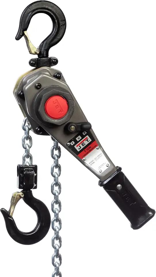 JET 1-Ton Lever Hoist, 10' Lift, Overload Protection (JLH-100WO-10)