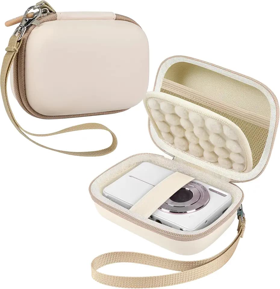 Leayjeen Hard EVA Camera Case for Kids Digital Point & Shoot Camera-White