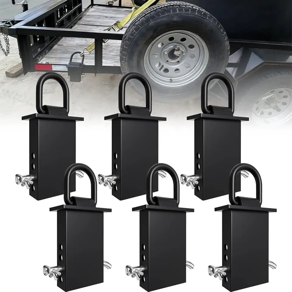 Stake Pocket D-Ring Tie Down Anchors 12,000 lbs(6 Pack)