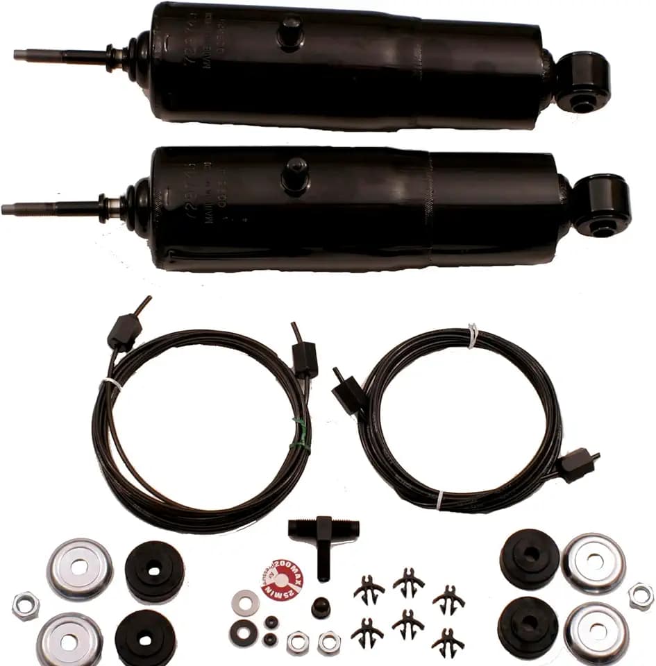 Gabriel 49173 HiJackers Rear Adjustable Air Shock Absorbers Fits Chevrolet Chevy II; Ford Bronco, E-100, E-150 Econoline & Club Wagon, F-100, F-150, F-250, F-350 RWD (1 Pair)