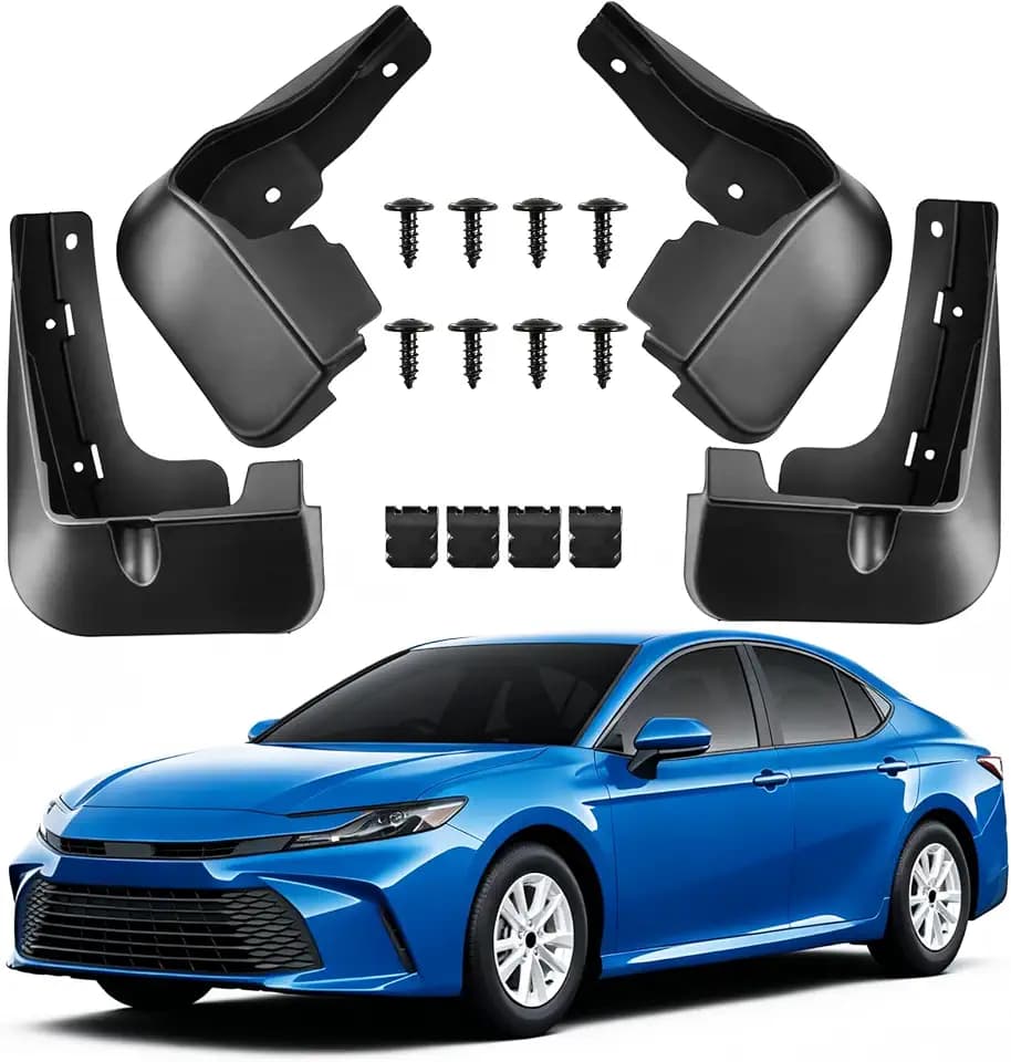 Mud Flaps Compatible with Toyota Camry 2025 2026 LE XLE Accessories,Front and Rear Mudflap Fender Flares for Camry LE/XLE,Wheel and Tire Mudguards No Drilling Required
