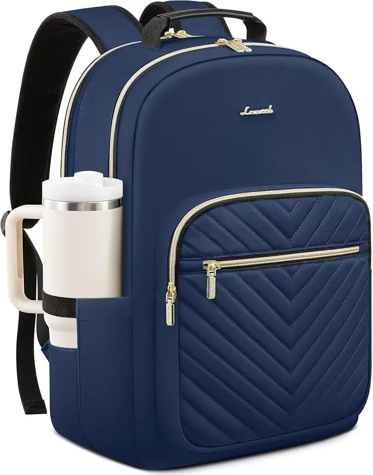 LOVEVOOK Laptop Backpack for Women,Quilted Work Travel College Laptop Bag